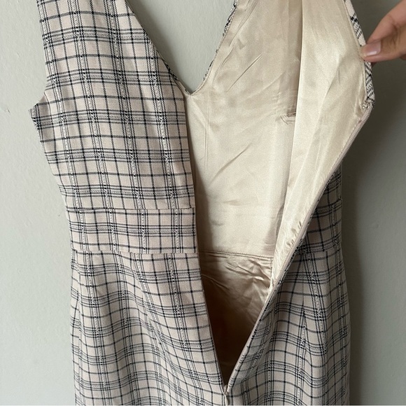 Meshki Jasmin Cross Front Plaid Mini Dress XS - Picture 10 of 11